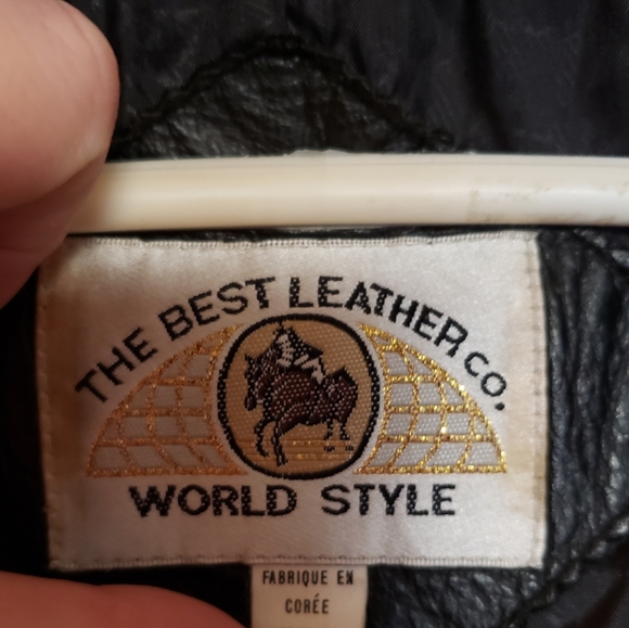 1980 Vintage ladies oversized leather jacket - Picture 6 of 14